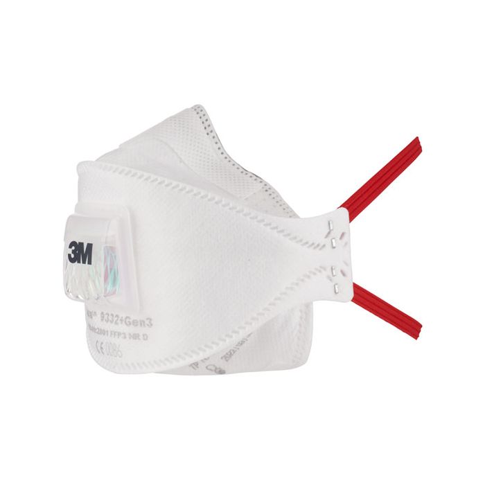 3M 9332+GEN3 AURA FFP3V MASK - White