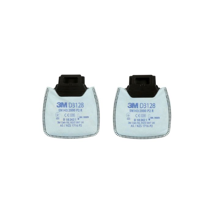 3M D3128 SECURE CLICK P2 R FILTER - White