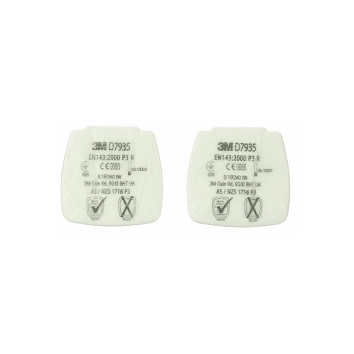 3M D7935 SECURE CLICK P3 R PARTICULATE FILTER - White