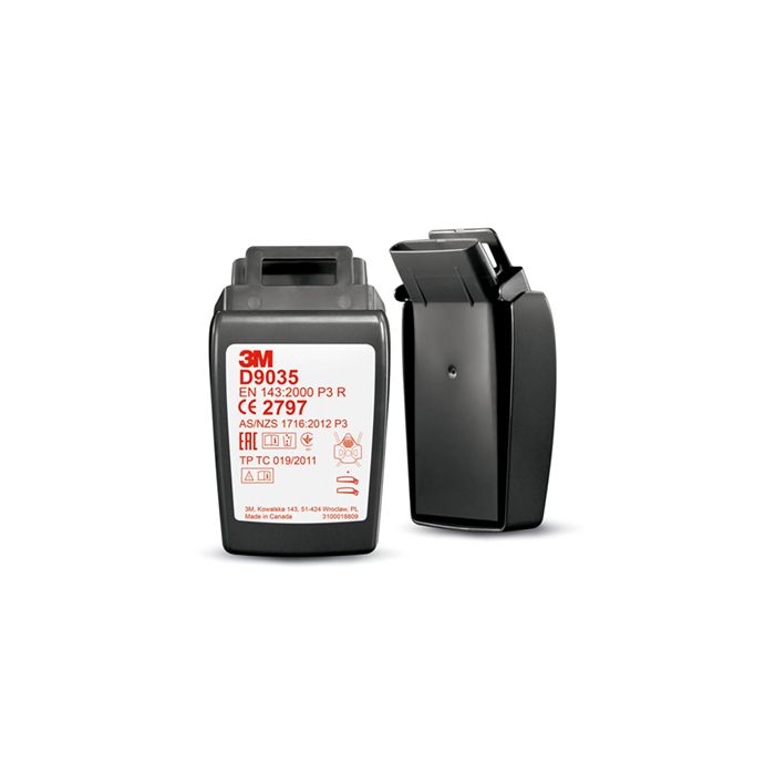 3M D9035 SECURE CLICK HARD CASE P3 R FILTER - Black