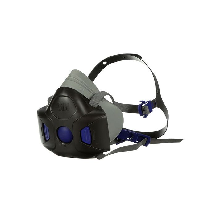 3M HF-802 SECURE CLICK HALF MASK MEDIUM - Black