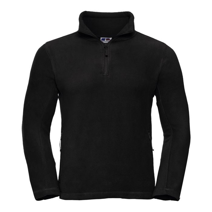 ¼-zip outdoor fleece - Black - XS