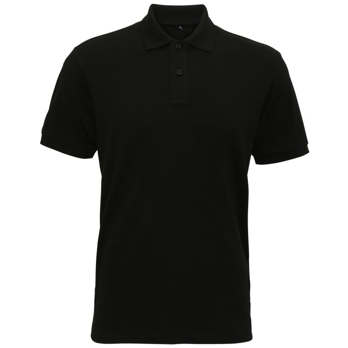 Men's super smooth knit polo - Black - S Men's super smooth knit polo - Black - S