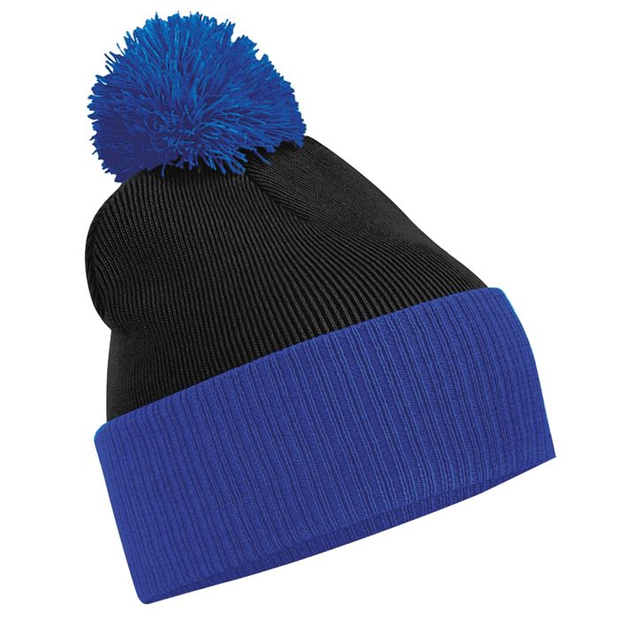 Snowstar® two-tone beanie - Black/Bright Royal - One size