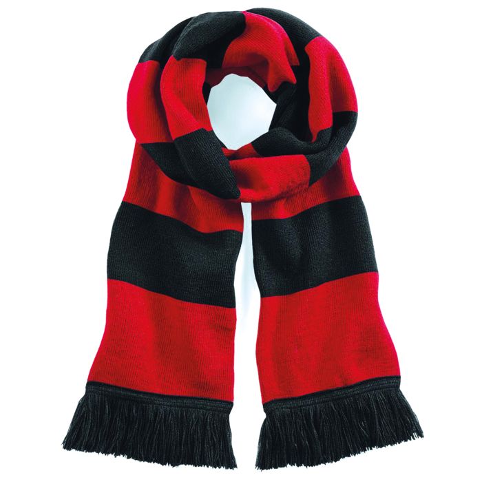 Stadium scarf - Black/Classic Red - One size