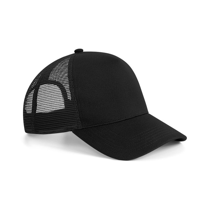 Microknit snapback trucker - Black - One size