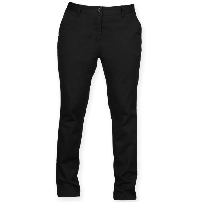 Women's stretch chinos - Black - XS Women's stretch chinos - Black - XS