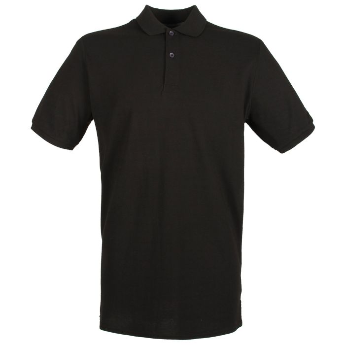 Micro-fine piqué polo shirt - Black* - XS