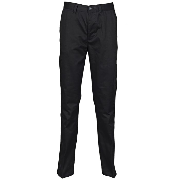 65/35 flat fronted chino trousers - Black - 30 Reg