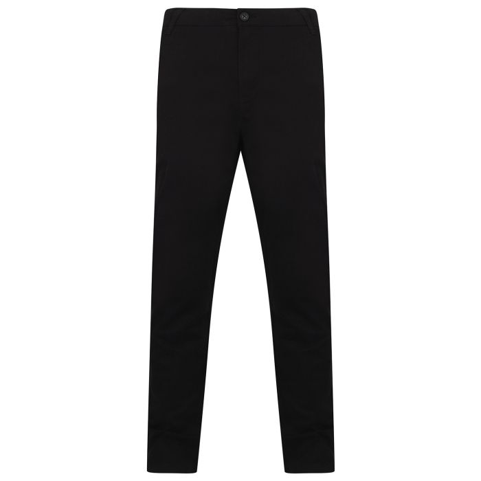 Stretch chinos with flex waistband - Black - 30 Reg Stretch chinos with flex waistband - Black - 30 Reg