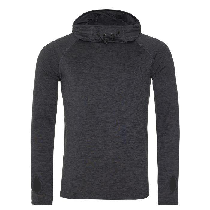 Cool cowl neck top - Black Slate Melange - S Cool cowl neck top - Black Slate Melange - S