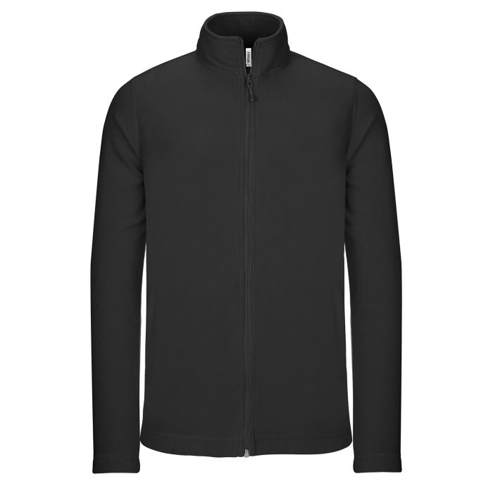Full-zip microfleece jacket - Black - S