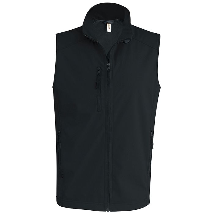 Men's softshell bodywarmer - Black - S