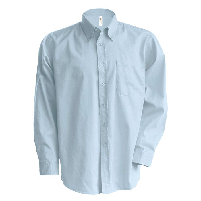 Men's long-sleeved Oxford shirt - Oxford Blue - M Men's long-sleeved Oxford shirt - Oxford Blue - M