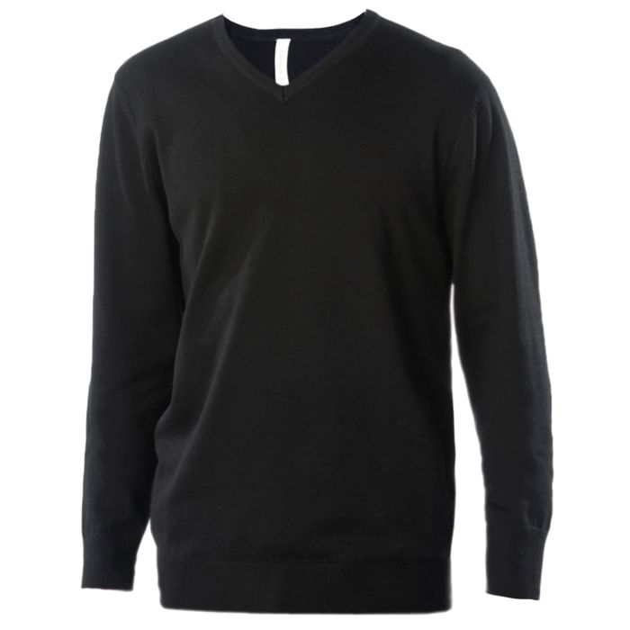 Men's V-neck jumper - Black - M