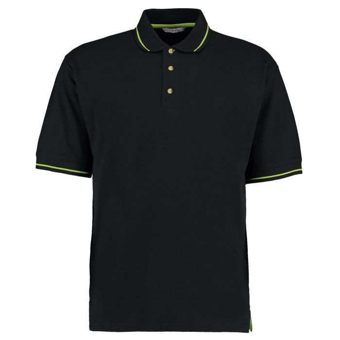 St Mellion polo (classic fit) - Black/Lime - XS St Mellion polo (classic fit) - Black/Lime - XS