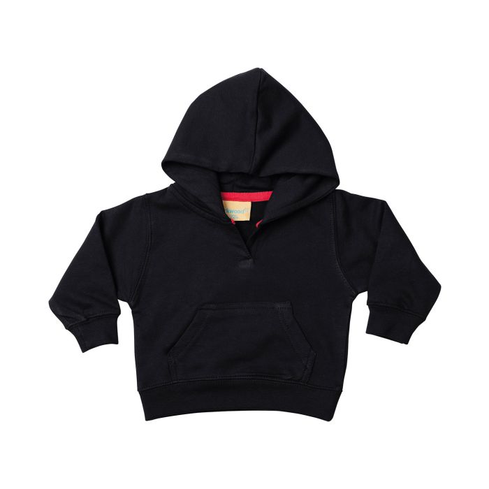Toddler hooded sweatshirt with kangaroo pocket - Black - 6/12 Months