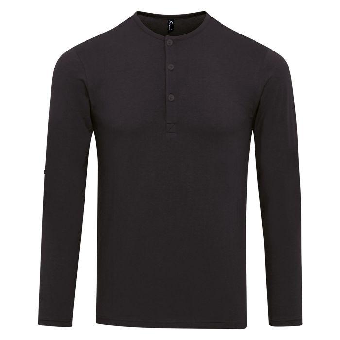 Long John roll-sleeve tee - Black - XS