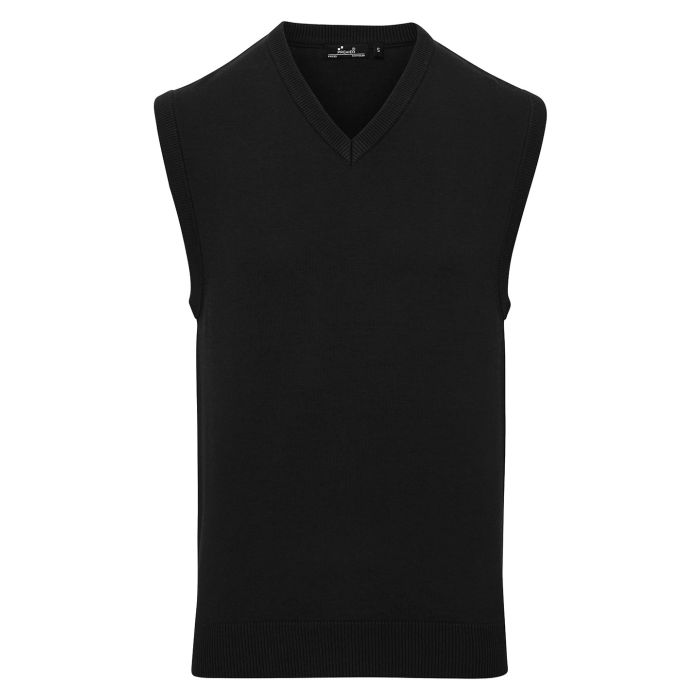 Sleeveless knitted sweater - Black - XS