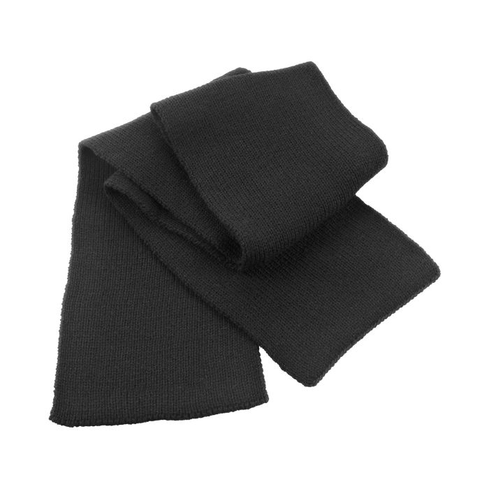 Classic heavy knit scarf - Black - One size Classic heavy knit scarf - Black - One size