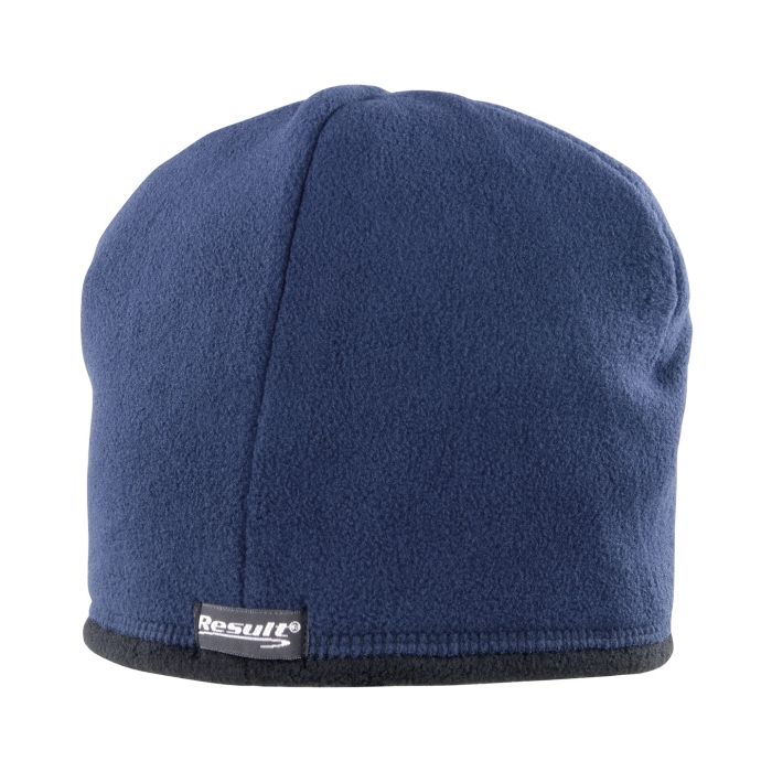 Reversible microfleece bob hat - Navy/Black - M Reversible microfleece bob hat - Navy/Black - M
