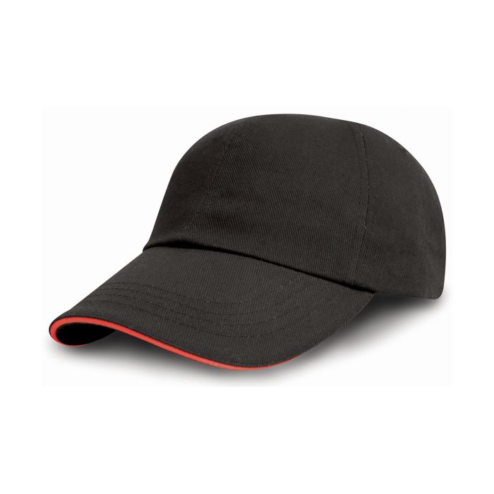 Printer's/embrioderer's cap - Black/Red - One size