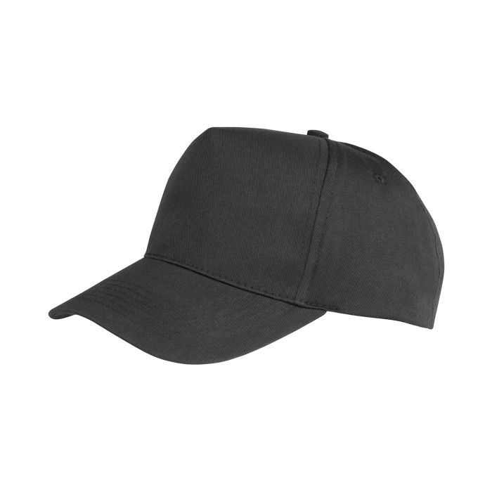 Boston junior 65/35 polycotton cap - Black - One size Boston junior 65/35 polycotton cap - Black - One size