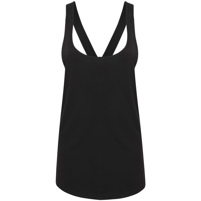 Women's fashion workout vest - Black - XS