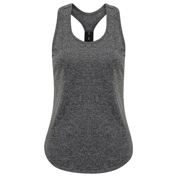 Women's TriDri® performance strap back vest - Black Melange - XS