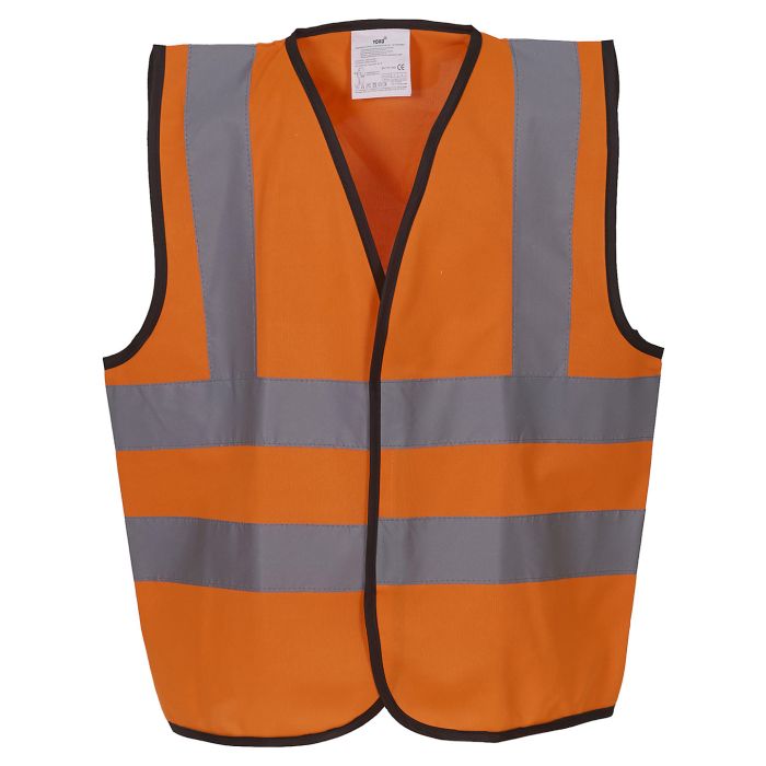 Kids hi-vis 2 b&b waistcoat (HVW100CH) - Orange - S