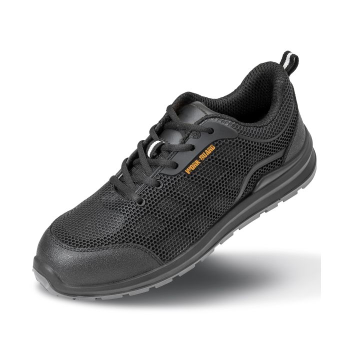 All-black safety trainer - Black - UK 3