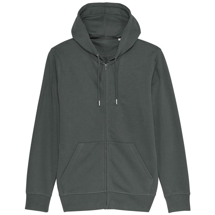Unisex Connector essential zip-thru hoodie sweatshirt (STSU820) - Anthracite - XS