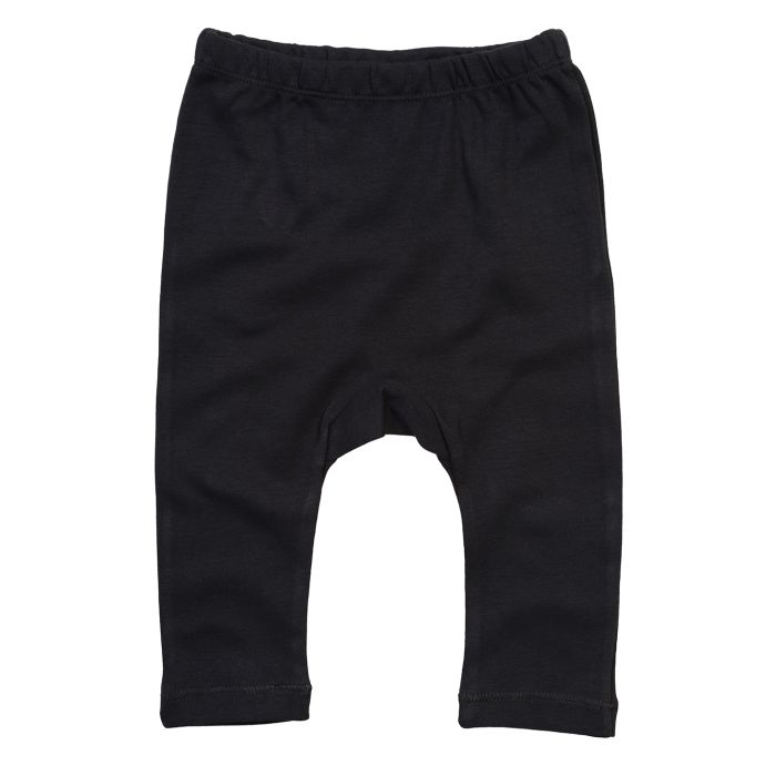 Baby leggings - Organic Black - 3/6 Months