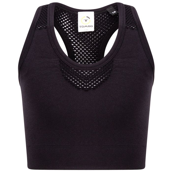 Kids seamless crop top - Black - 5/6 Years