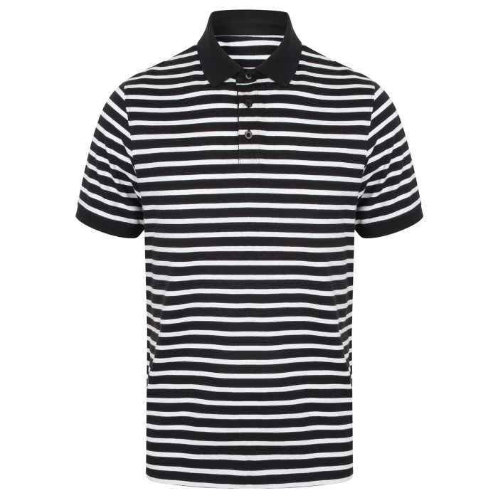 Striped Jersey polo shirt - Navy/White - S Striped Jersey polo shirt - Navy/White - S