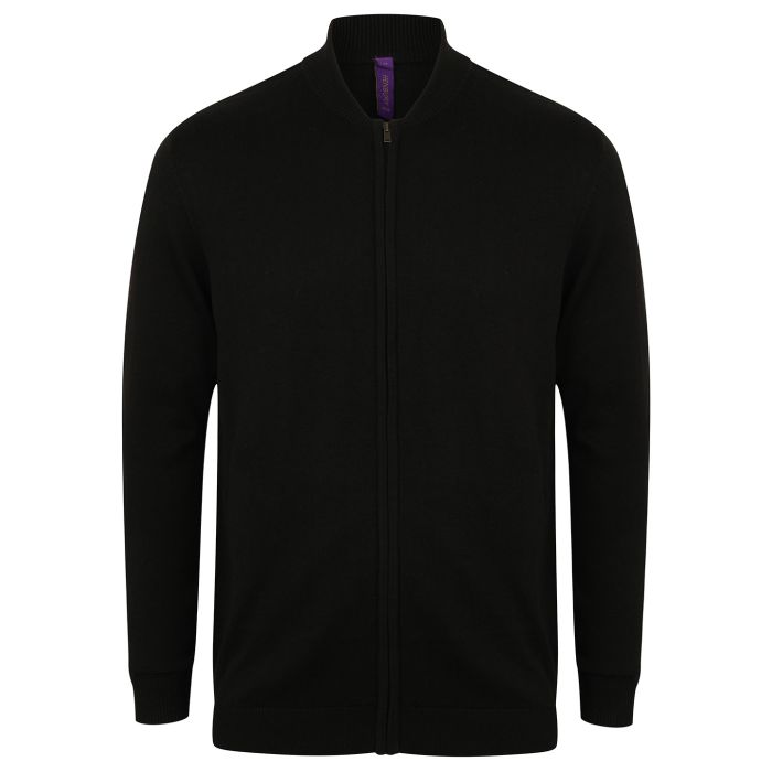 Unisex zip-through cardigan - Black - XXS