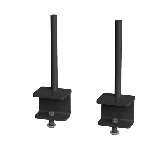 Fabric screen brackets for Adapt and Fuze desks-Black