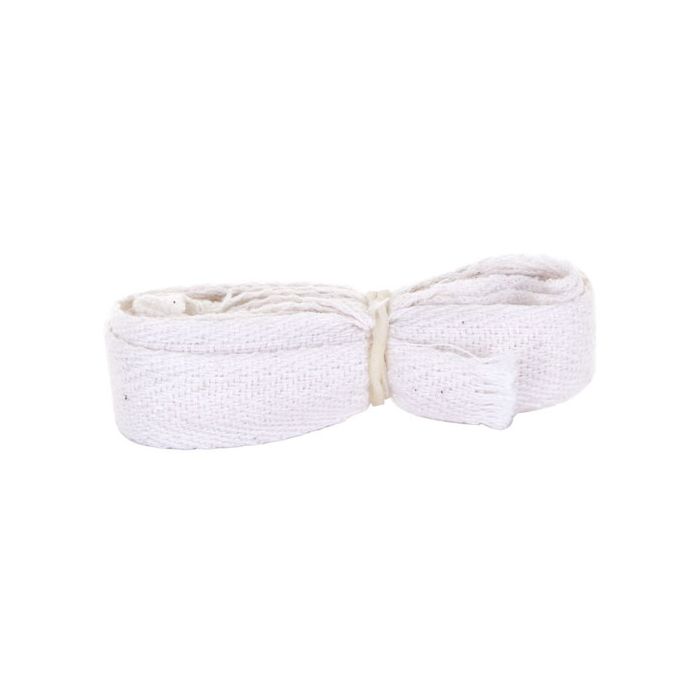 APRON COTTON TIES 12mm X 2m - White