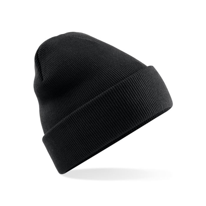 Polylana® original cuffed beanie - Black - One size