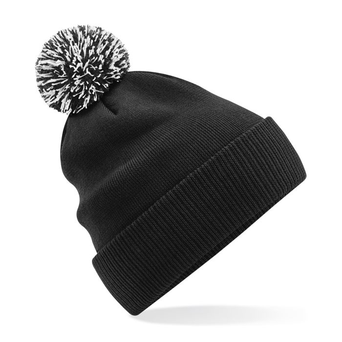 Recycled Snowstar® beanie - Black/White - One size Recycled Snowstar® beanie - Black/White - One size