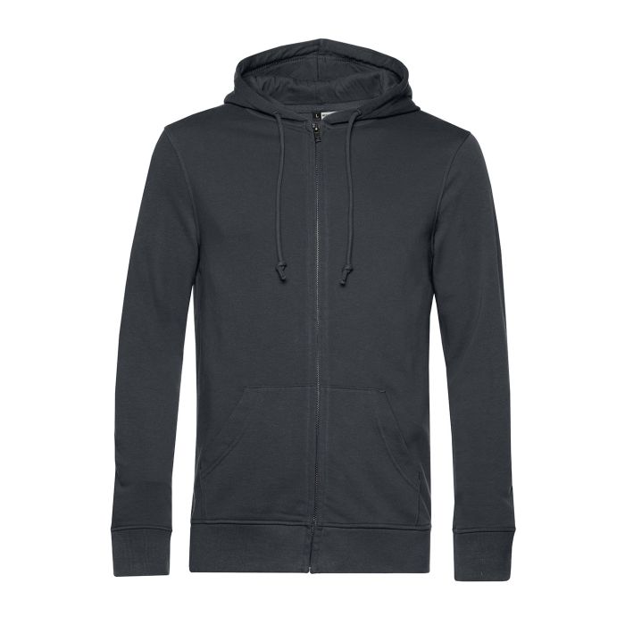 B&C Inspire Zipped Hood - Asphalt - S B&C Inspire Zipped Hood - Asphalt - S