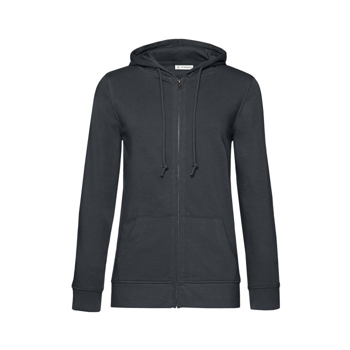 B&C Inspire Zipped Hood /women - Asphalt - XS B&C Inspire Zipped Hood /women - Asphalt - XS