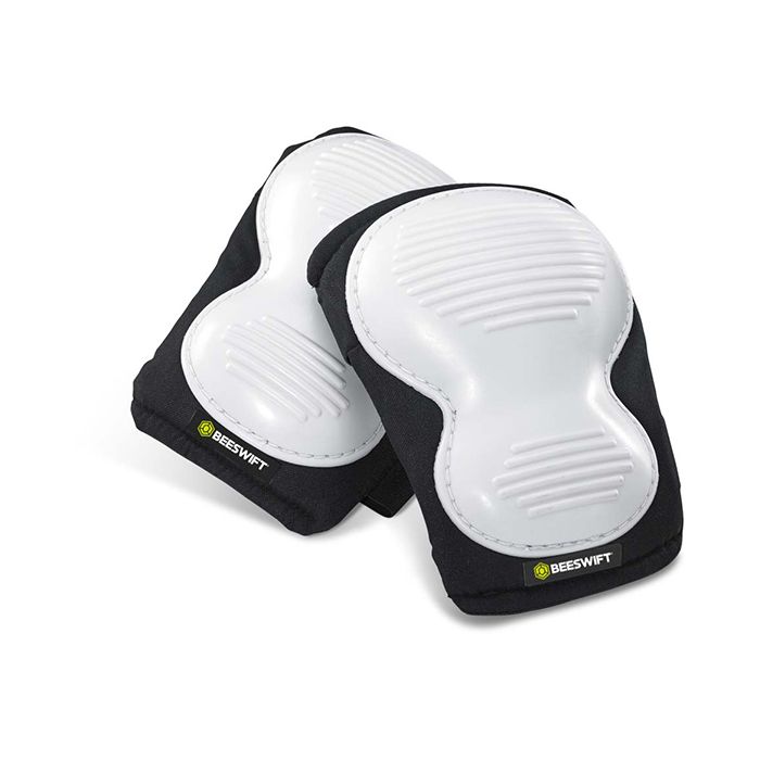 B-BRAND POLY RIDGED KNEE PAD - White / Black B-BRAND POLY RIDGED KNEE PAD - White / Black