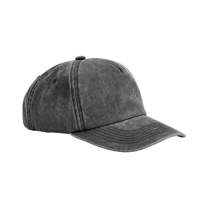 Relaxed 5-panel vintage cap - Vintage Black - One size Relaxed 5-panel vintage cap - Vintage Black - One size
