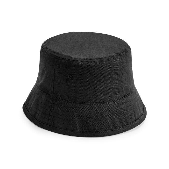 Organic cotton bucket hat - Black - S/M Organic cotton bucket hat - Black - S/M