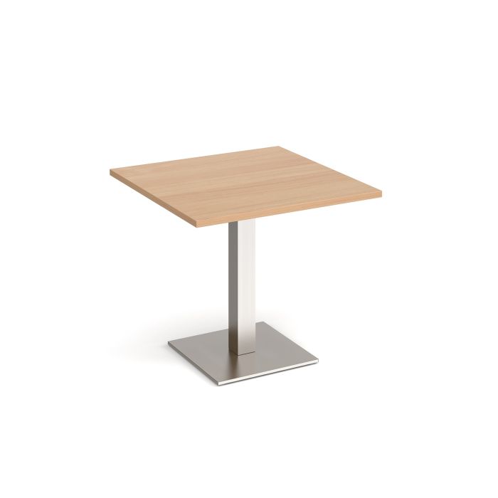 Brescia square dining table with flat square base-Beech Brescia square dining table with flat square base-Beech