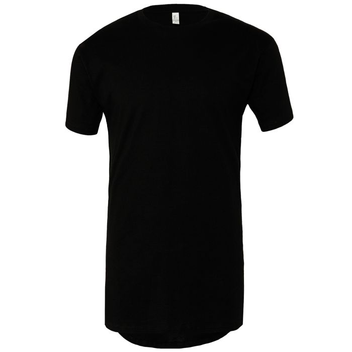 Unisex long body urban t-shirt - Black - S