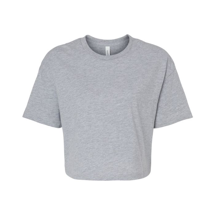 Women’s Jersey crop tee - Athletic Heather - S Women’s Jersey crop tee - Athletic Heather - S