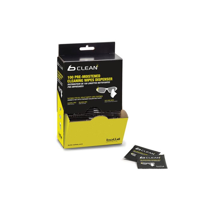 BOLLE B100 LENS CLN WIPES(100) - Black BOLLE B100 LENS CLN WIPES(100) - Black