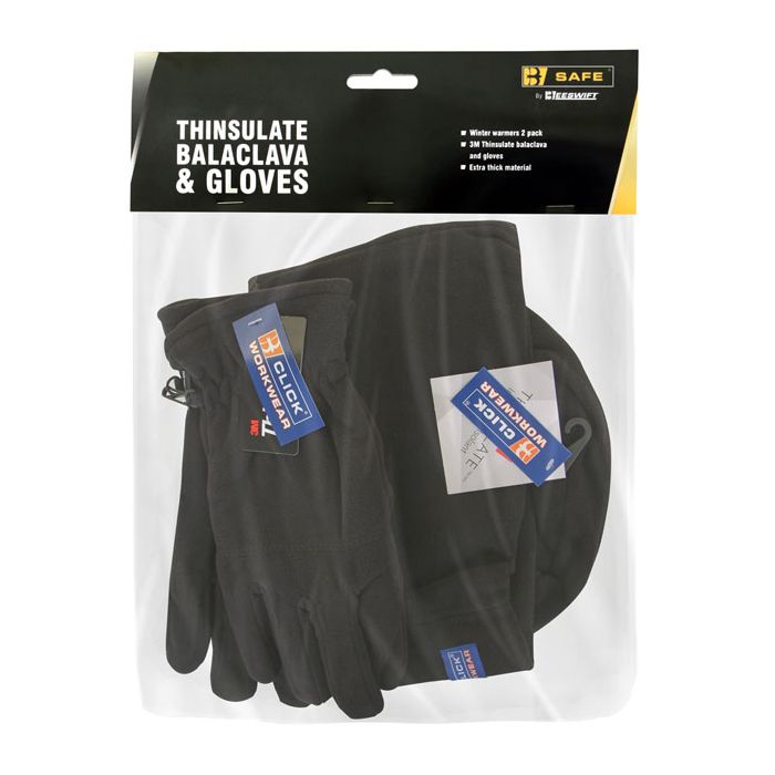 THINSULATE BALACLAVA & GLOVES - Black THINSULATE BALACLAVA & GLOVES - Black